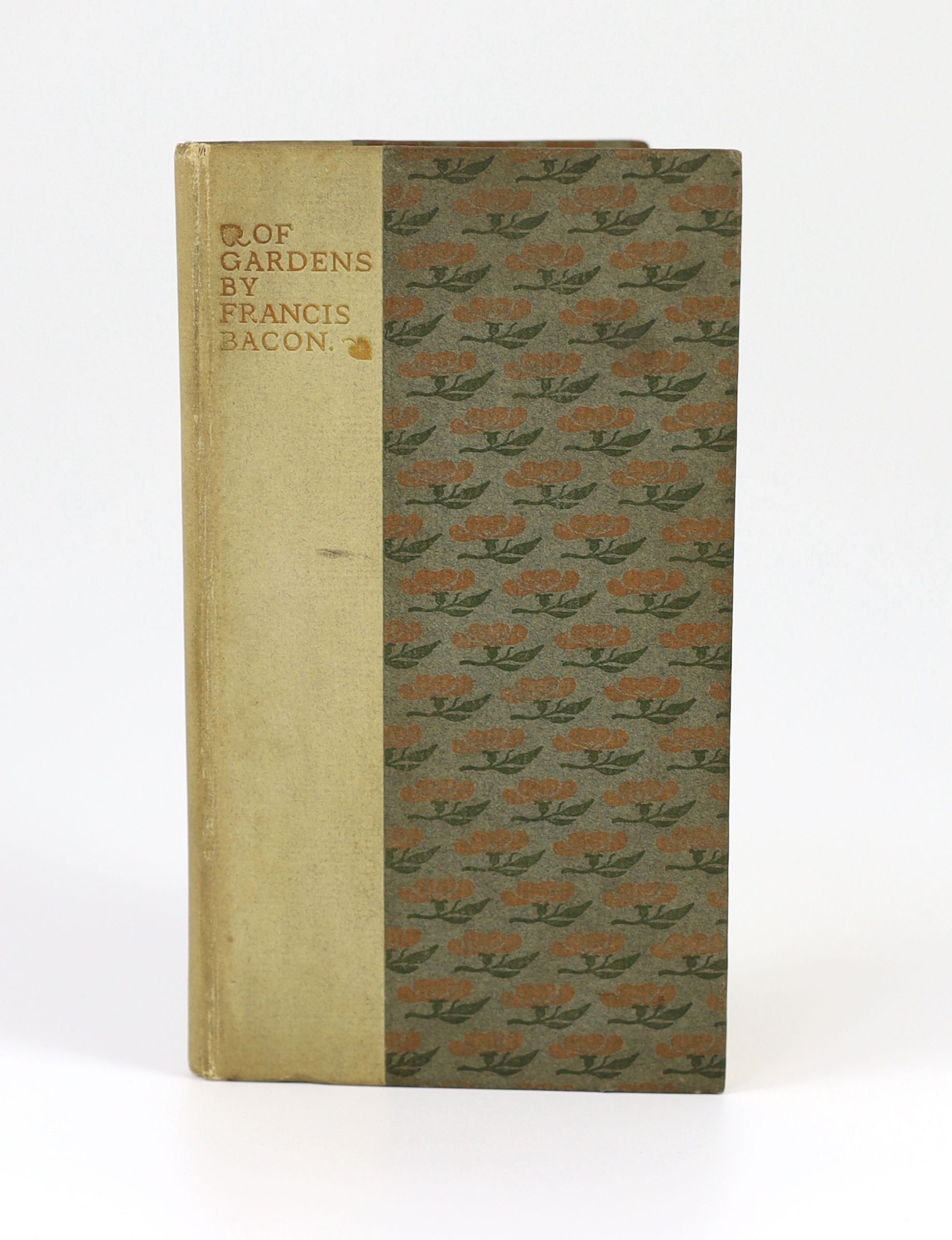 Eragny Press - Bacon, Francis, Sir - Of Gardens: An Essay, one of 226, frontis engraved by Lucien Pissarro, 12mo, original paper backed boards, Hacon & Ricketts, London, 1902